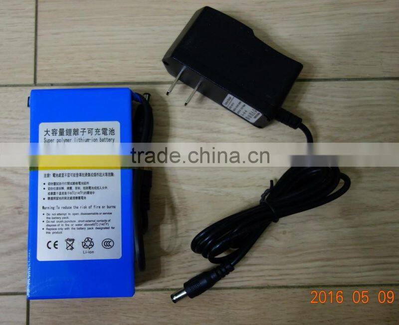 Super Polymer Rechargeable 12V 9800mAh li-ion Battery