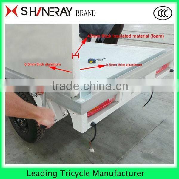 made in China CARGO FOOD TRICYCLE with semi-closed cabin