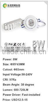 83mm Cutout 13W 15W led light downlight CCT Adjustable 2000-2800k