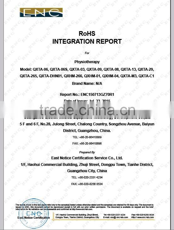 Veterinary therapy with pain relief,massager for the pet