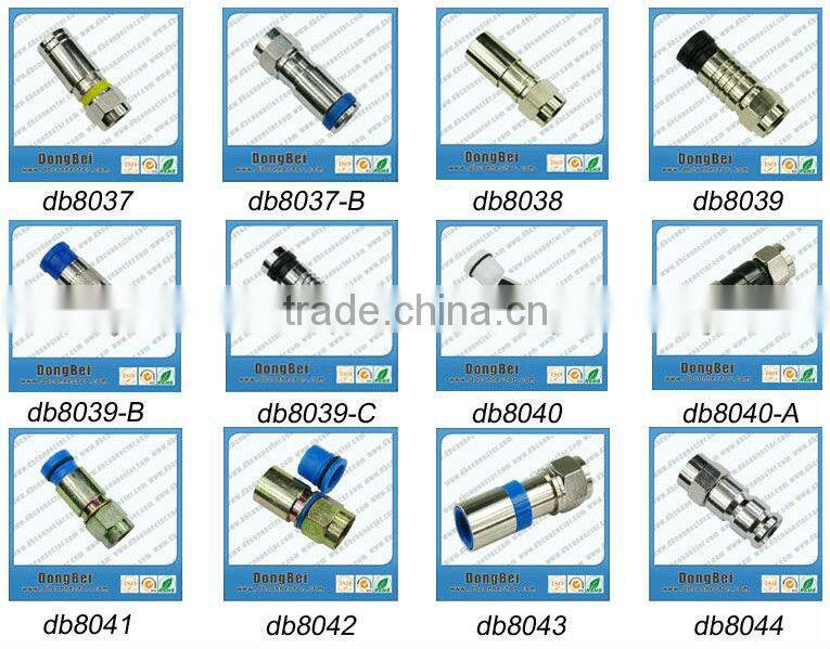 CATV RF 75ohm F female to PAL connectors female coaxial adapter