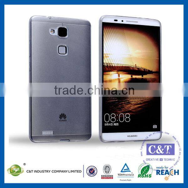 C&T Flexible Soft Gel Tpu Skin Slim Back Case Cover For Huawei Mate S