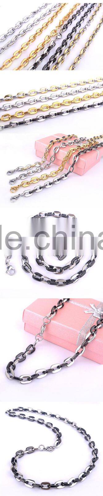 KSTONE Heavy Large Stainless Steel Mens Solid Cuban Curb Chain Necklace 20 inch Valentine X'mas Halloween