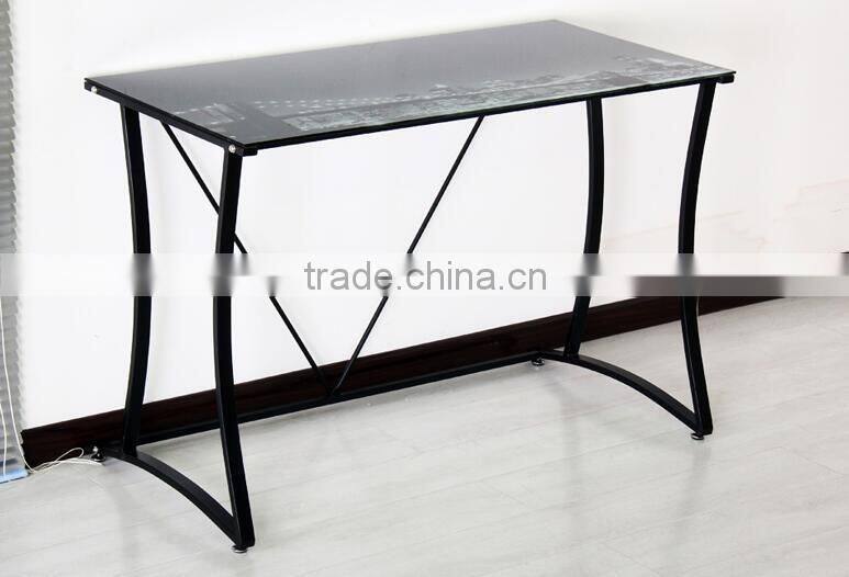 contemporary Computer Desk/ stainless steel frame