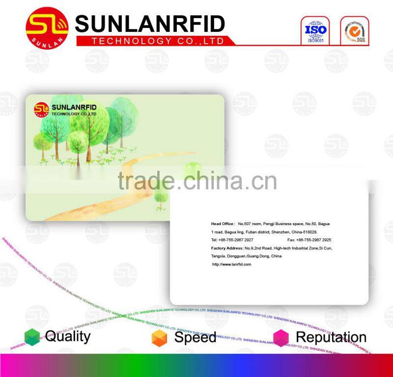 Fashion Foil Stamping Grossy Material PVC Finishing Irregular Shape RFID card