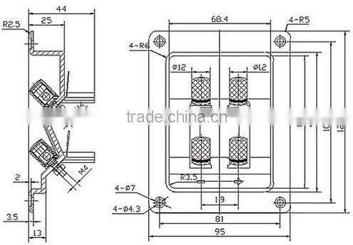 Double layer terminal block