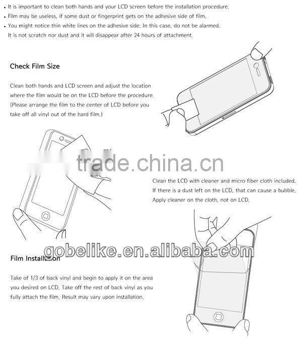 tempered glass screen protector for Sony Xperia Z1