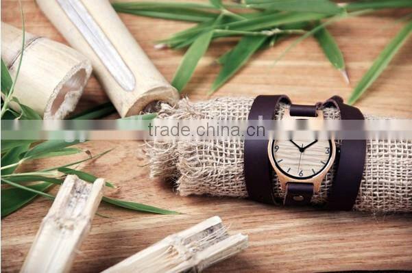 japan movt quartz watch wood back fashion wood watch women 2016 popularhigh quality watch for your love