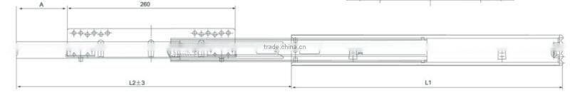2014 Hot sale Kitchen cabinet drawer slide parts from kitchen cabinet drawer slide parts factory