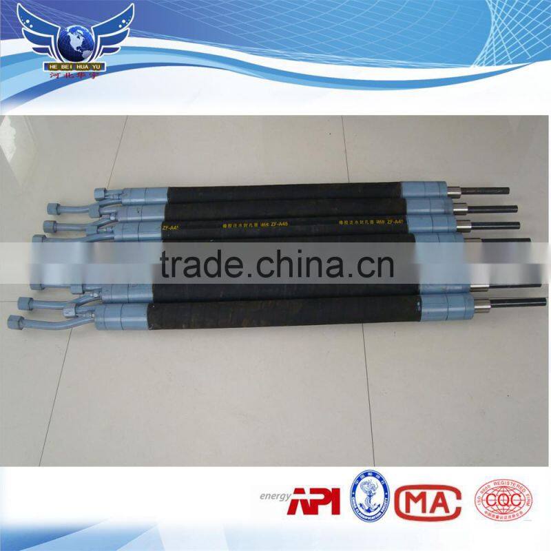 Consolidation coal hole sealing device inflatable packer