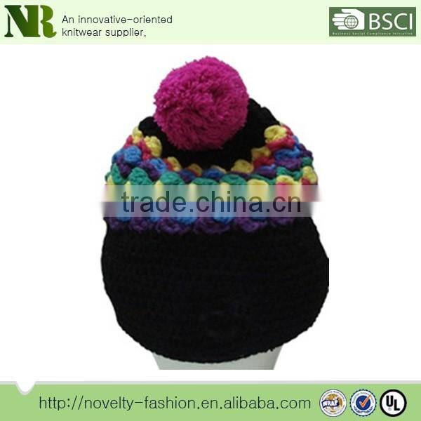 wholesale colorful warm soft popular hat for girl's