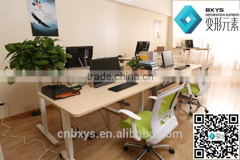 L shaped electric height adjustable office table philippines with low price