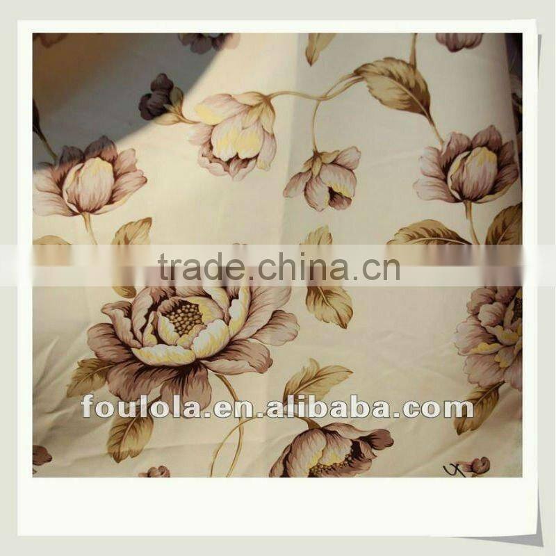 100% Polyester Yarn Printed Anti-fire Curtain Fabric