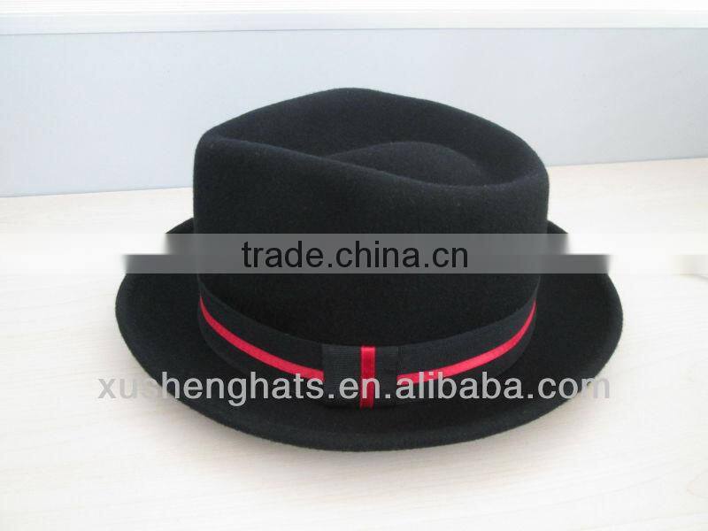 wholesale wool felt wide brim fedora hats for men