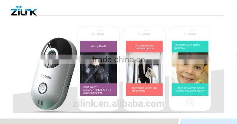 P2P Feature for Easy Remote Access of Wi-Fi Doorbell IP Camera