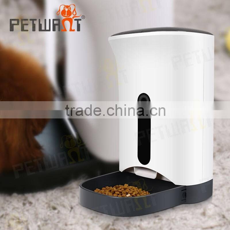 Petwant new design self-developed touch button automatic dog feeder