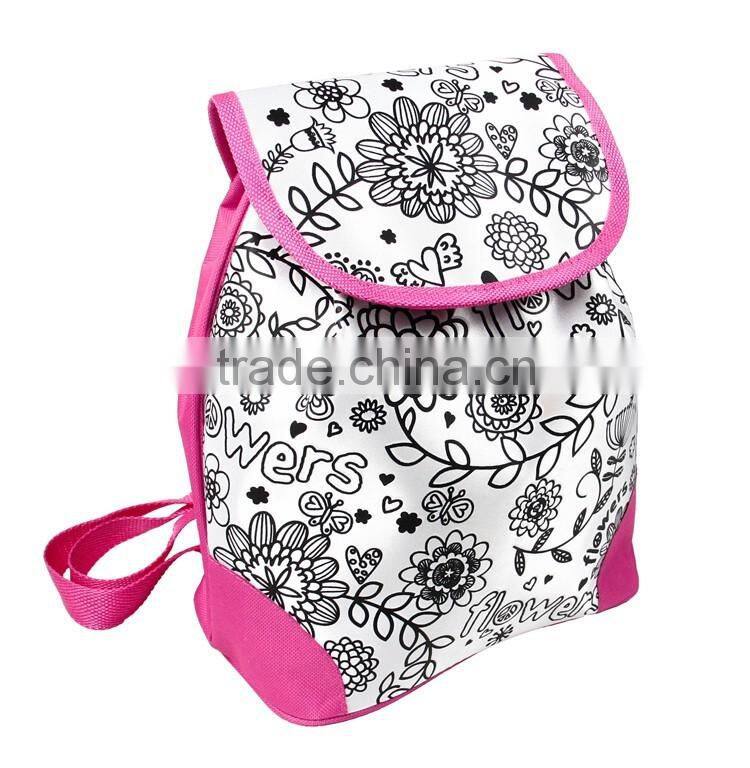 DIY Toy color a fashion backpack bag