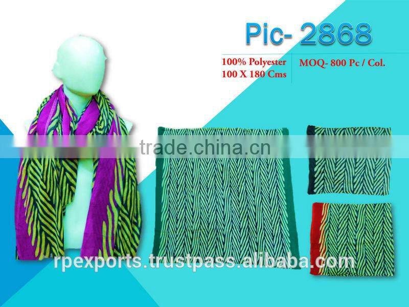 New fancy summer poly spun scarf