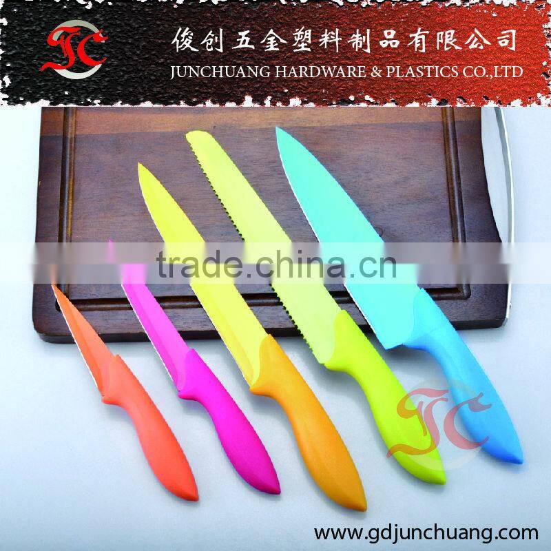 Hot Sell Antibacterial non-stick color kitchen knife