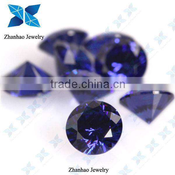 Hot sale good quality tanzanite star cut cubic zircon stone for jewelry