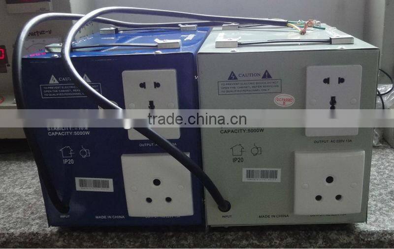 AVR 5000VA Digital Automatic Voltage Stabilizer, Single Phase,4pcs Relays,80% Power,100% Aluminum EI Transformer