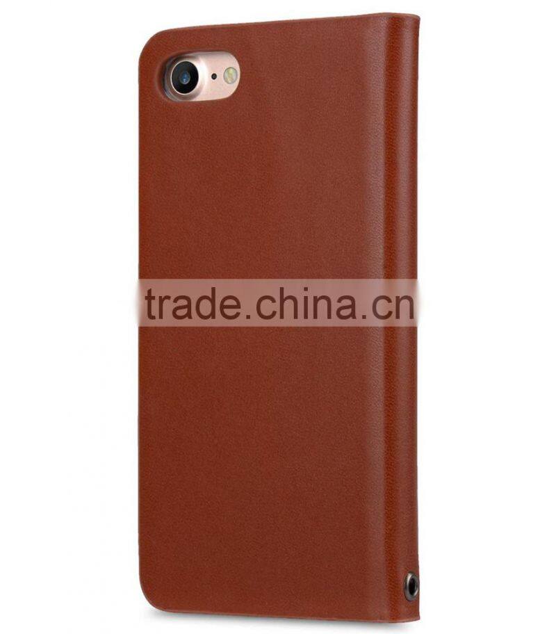 2016 Brown MOBILE PHONE Case for iPhone 7, Premium Leather Case for Apple iPhone 7 (4.7")