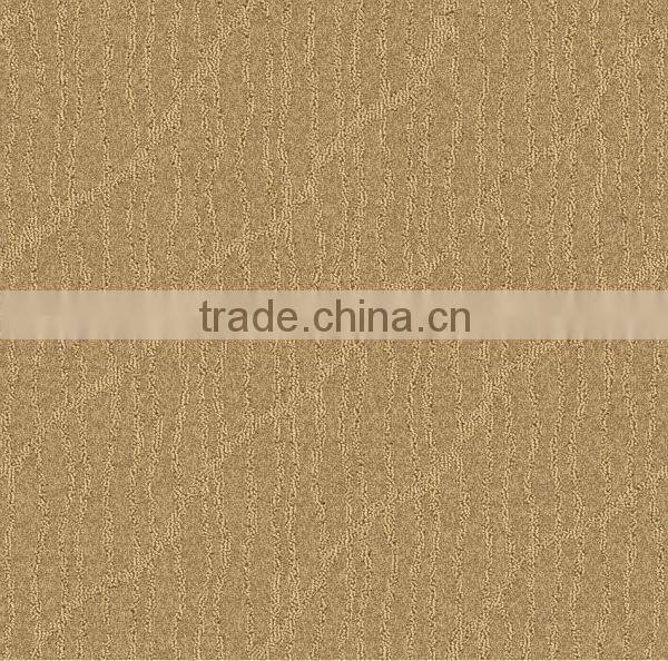 Machine-made wool carpet