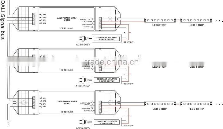 BC-341 DC12-24V one channel dali led dimmer driver