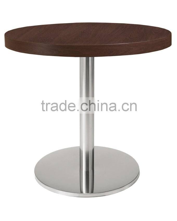 Commercial cheap round table top metal legs restaurant dining table