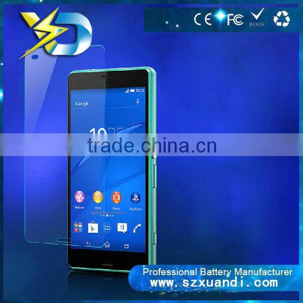 High quality premium real screen protector film tempered glass for z3 mini xuandi glass