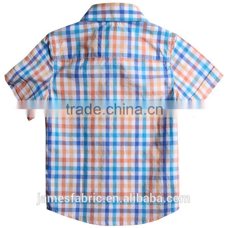 james 15/16 new developed colorful check poplin soft woven cotton fabric
