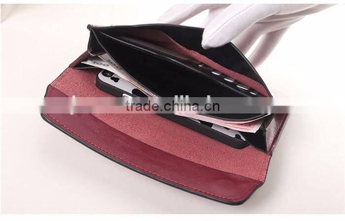 Custom Leather Currency Wallet Purses Jranter Brand Names Women Wallet
