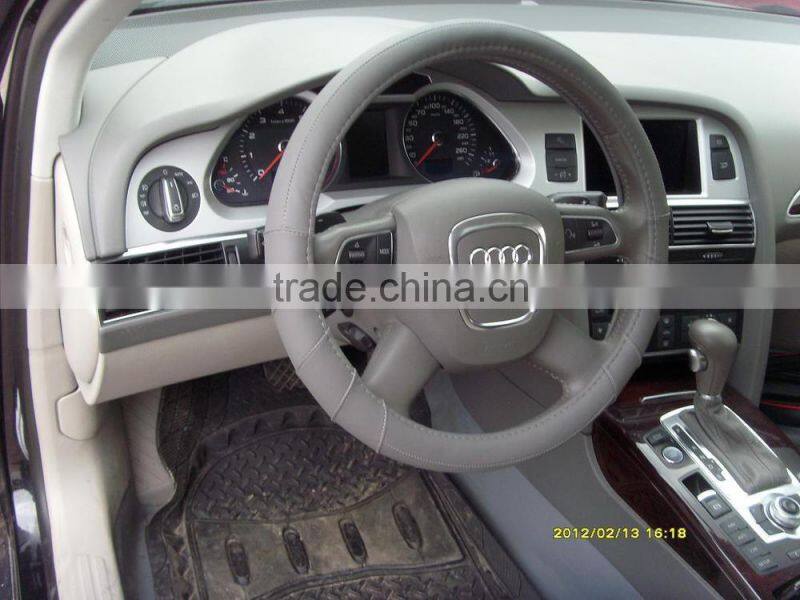 Factory Manufacture 2014 Leather Car 14 inch Design your Steering Wheel Cover Handle Cover Accessoire Automobile