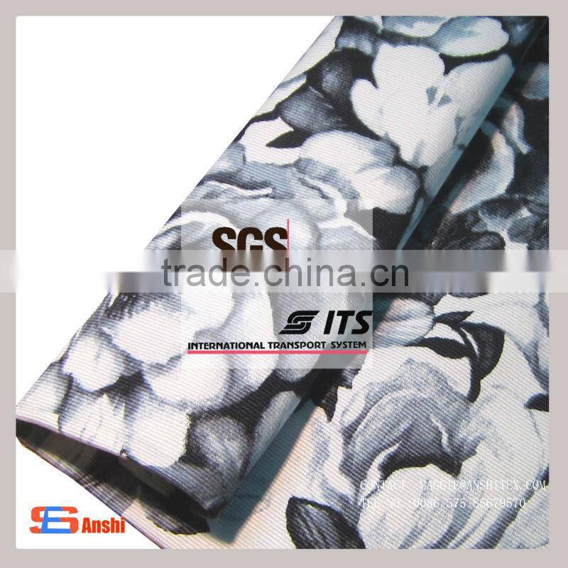 satin cotton fabric with spandex printed fabric