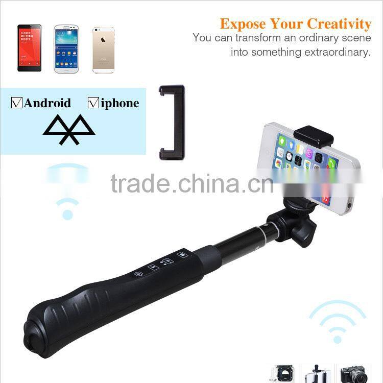 2015 Trending Hot Products Professional Wireless Monopod Selfie Stick Photo Taking Bluetooth Selfie Stick