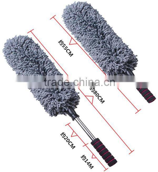 Long Extendable Handle Exterior Or Interior Use Microfiber Multipurpose Duster Car Wash Brush