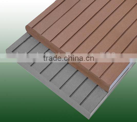good quality wood plastic composite design floor decking tiles