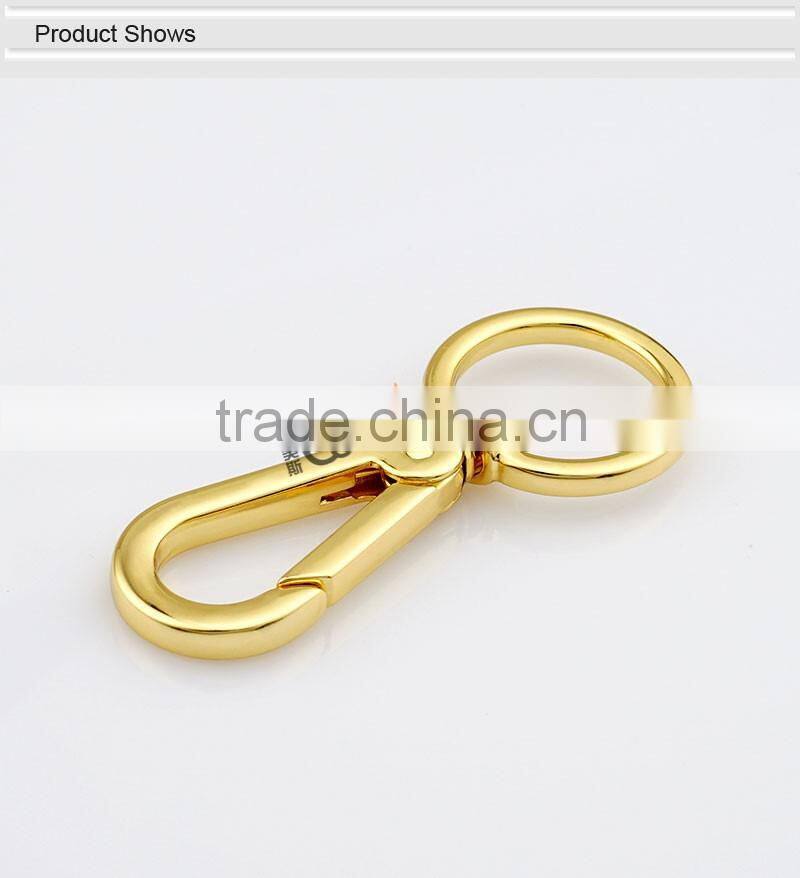 Zinc Metal Gold Swivel Trigger Clips Snap Hook For Handbag Accessories