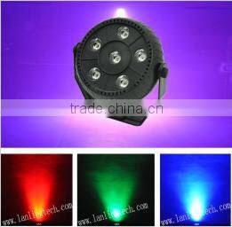 Disco laser light 6pcs*1.5W 3-IN-1 RGB Plastic Indoor LED Par Light