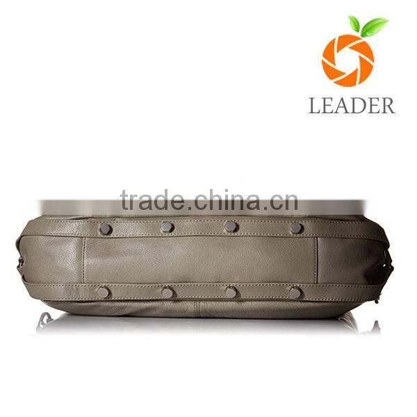 Custom made genuine leather designer handbag logos