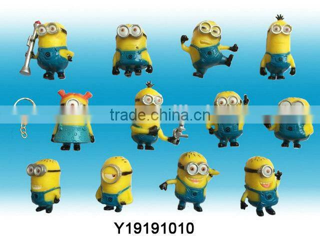 Plastic PVC Doll with Keychain Promotion Gift Small Toy Y19191009