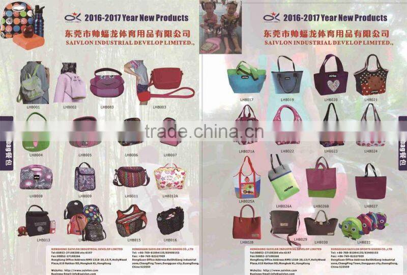 OEM logo print neoprene insulated lunch tote bag