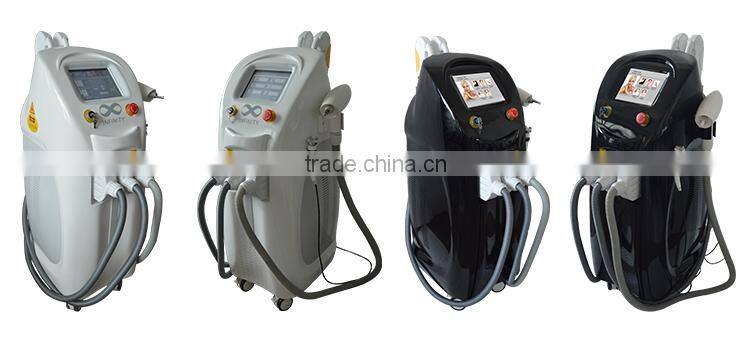 4 in 1 Q SWITCH ND YAG LASER tattoo removal machine combines SHR IPL RF remove hair (CE)