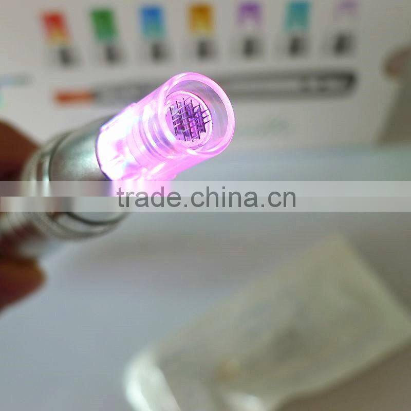 Rechargeable electric microneedle therapy system mesotherapy pen & microneedle gun