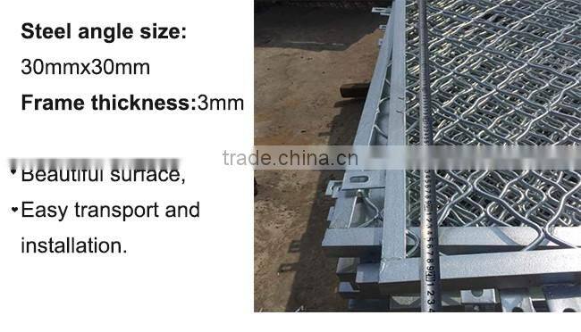 Plain style wire mesh fence for indoor diamond fence