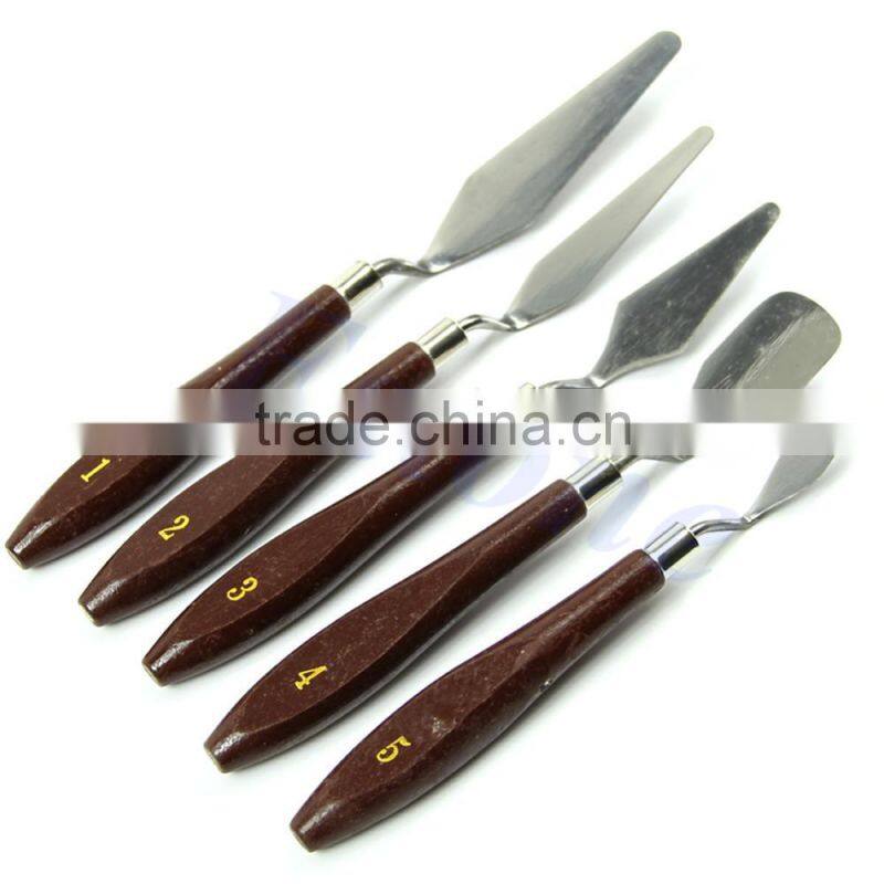 Professional palette knife set,oil painting knife set 5pcs/set