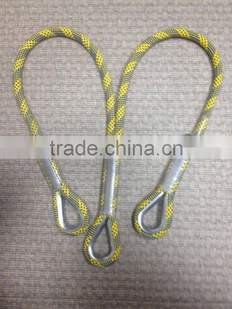 Anpen 30" Nylon rope safety lanyard, Y shaped rescue Lanyard