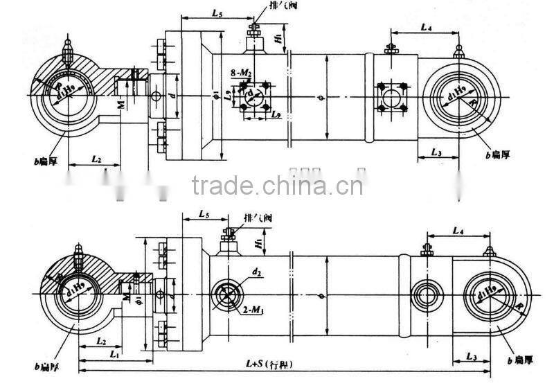 hydraulic hoist cylinder factory price