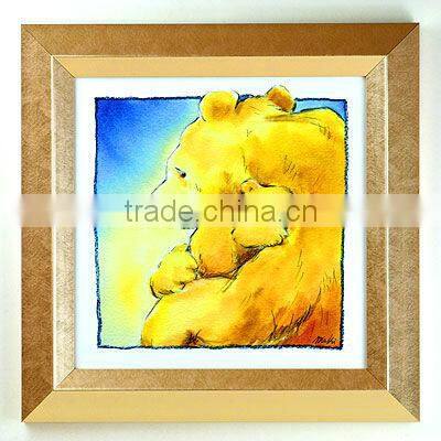 painting of bears with frames