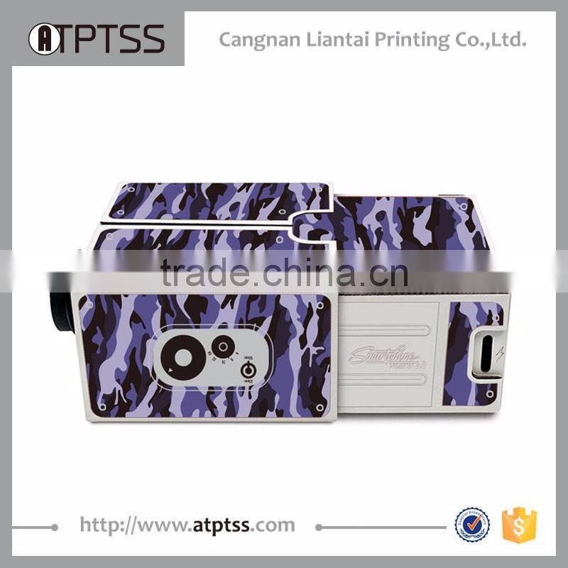 DIY cardboard smartphone projector with customized design